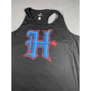 New Fanatics Houston Texans Woman’s 3X NFL Black Tank Top Blue/Red H Star Logo